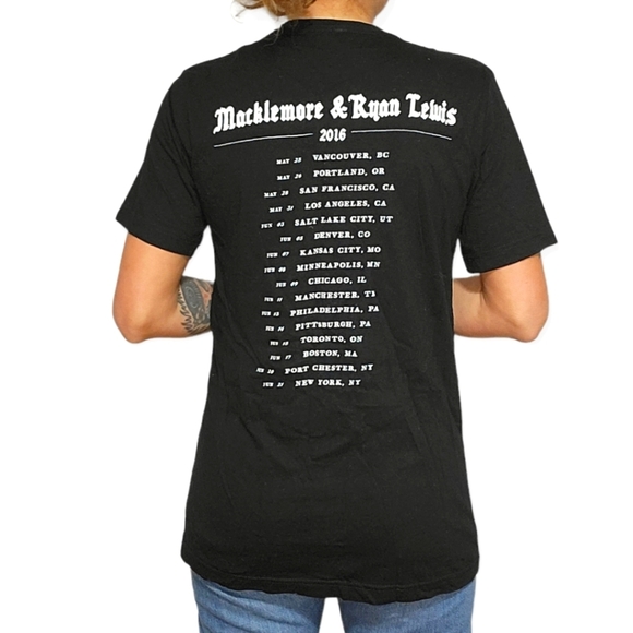 Canvas Macklemore and Ryan Lewis Shirt Size Medium Black - Picture 3 of 3